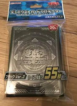 Limited YuGiOh! OCG Duelist Card Sleeve Protector BLACK Ver.3 55pcs KONAMI F/S - Image 2