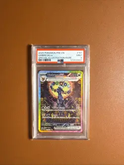 PSA 9 Pokemon Umbreon EX TCG Prismatic Evolutions Holo Card 161/131. - Image 2