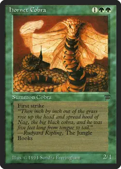 Hornet Cobra Legends HEAVILY PLD Green Common MAGIC THE GATHERING CARD ABUGames - Image 1