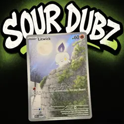 Pokemon TCG Litwick Card 101/086 White Flare Illustration Rare Holo - Image 1