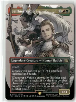 Balthier and Fran (0393) (Borderless) 393 NM MTG Final Fantasy Magic - Image 1