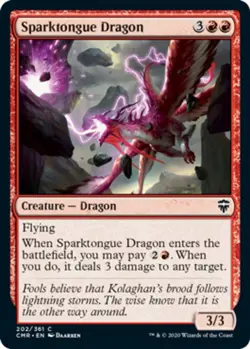 x4 Sparktongue Dragon - Commander Legends - NM - MTG - Image 1