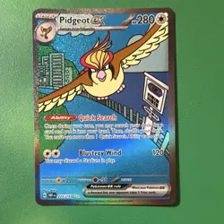 The Pokemon Company Pidgeot ex 225/197 SV03 Obsidian Flames SIR Holo ENG - Image 1
