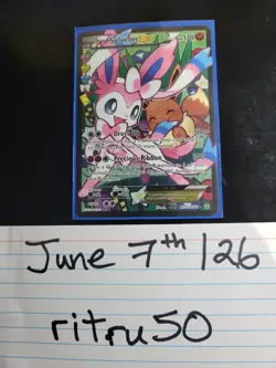 Sylveon EX RC32/RC32 Pokemon Generations Radiant Collection Ultra Rare Near Mint - Image 1