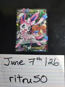 Sylveon EX RC32/RC32 Pokemon Generations Radiant Collection Ultra Rare Near Mint - Image 2