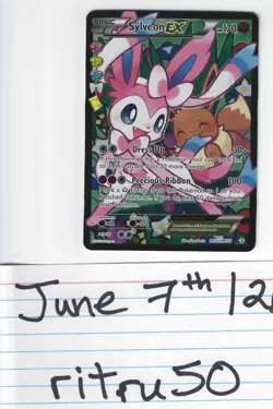 Sylveon EX RC32/RC32 Pokemon Generations Radiant Collection Ultra Rare Near Mint - Image 4