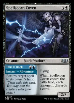 x4 Spellscorn Coven // Take it Back - Wilds of Eldraine - NM - MTG - Image 1