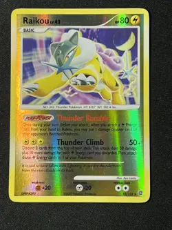 2007 Pokemon Diamond & Pearl Secret Wonders Raikou Reverse Holo #16/132 HP - Image 1