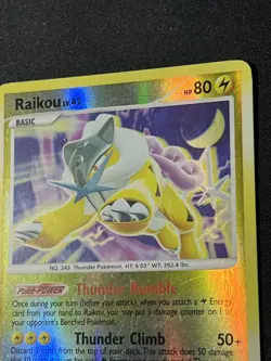2007 Pokemon Diamond & Pearl Secret Wonders Raikou Reverse Holo #16/132 HP - Image 2