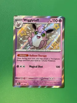 The Pokemon Company Wigglytuff 147/091 SV Paldean Fates Shiny Rare Holo ENG - Image 1