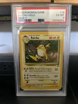 Pokemon TCG Base Set 2 16/130 Raichu Holo Rare - Image 1