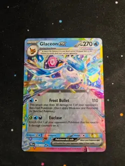 Glaceon ex 026/131 Holo Double Rare Prismatic Evolutions Pokemon NM - Image 1