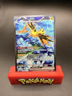 Pokemon TCG Zapdos EX 202/165 Scarlet & Violet 151 Special Illustration Rare, NM - Image 1