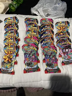 Pokemon TCG: Mega Evolution Chaos Rising Sleeved Booster Pack Lot Of 18 - Image 1