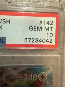 POKEMON SWORD & SHIELD #142 FULL ART/SNORLAX VMAX PSA 10 - Image 2