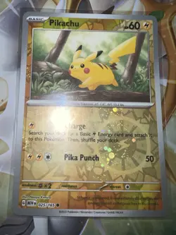 Pikachu 025/165 Cosmos Holo Costco Scarlet & Violet 151 Pokemon TCG NM - Image 1