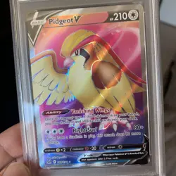 Pokemon Pidgeot V Sword & Shield Lost Origin 188/196 Holo Ultra Rare Graded 10 - Image 3