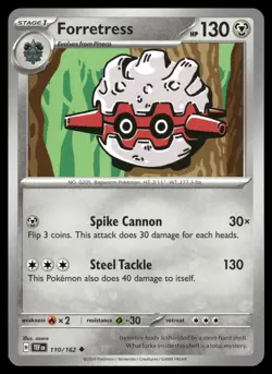 Forretress 110/162 Uncommon Temporal Forces Pokemon NM - Image 1