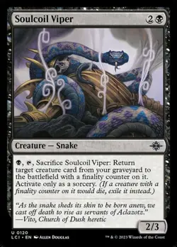 x4 Soulcoil Viper - Lost Caverns of Ixalan - NM - MTG - Image 1