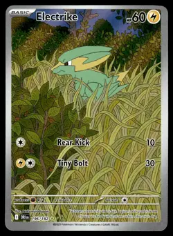 2025 Pokemon - SV10: Destined Rivals - NM - Electrike Illustration Rare #196/182 - Image 1