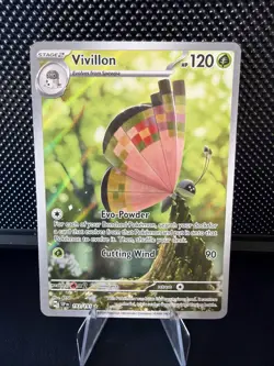Vivillon 193/191 Sv08: Surging Sparks Pokemon TCG 2024 Illustration Rare - NM - Image 1