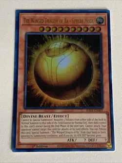 Yugioh The Winged Dragon of Ra Sphere Mode x 3 - 1st Ultra Rare NM - Free Holo B - Image 4