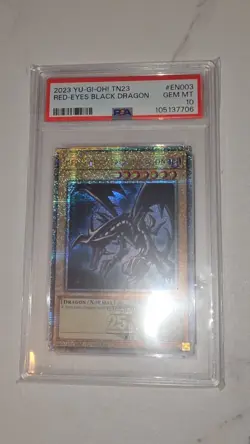 Yugioh Red-Eyes Black Dragon TN23-EN003 Quarter Century Rare PSA 10 - Image 4