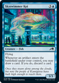 x4 Skyswimmer Koi - Kamigawa: Neon Dynasty - NM - MTG - Image 1