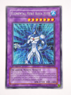 Yugioh! / Elemental Hero Aqua Neos / DP03-EN012 / Rare / 1st Ed / Lighty Played - Image 1