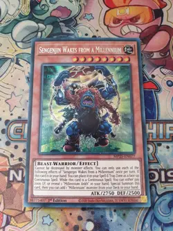 Yu-Gi-Oh! Sengenjin Wakes from a Millennium MP25-EN077 Prismatic Secret Rare - Image 1