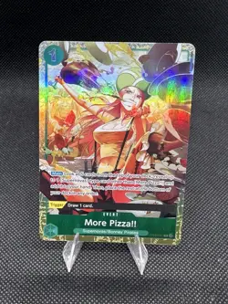 More Pizza!! OP07-037 - One Piece TCG - Near-Mint Foil English Full Art Promo - Image 1
