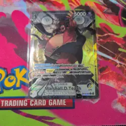 One Piece - OP16 Time of Battle - Marshall D. Teach - Alt Art Leader #080 - Image 2