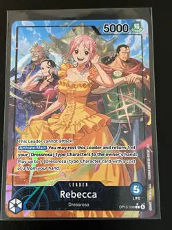 One Piece TCG Rebecca Leader Alt Art OP15-039 English M/NM - Image 1
