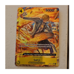 Bandai Sanji Super Rare Alt Art Foil OP04-104 Kingdoms of Intrigue English - Image 1