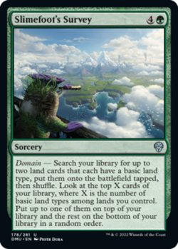 x4 Slimefoot's Survey - Dominaria United - NM - MTG - Image 1