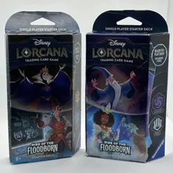 One (1) Disney Lorcana Rise of the Floodborn Starter Deck Chapter 2 New Sealed - Image 1