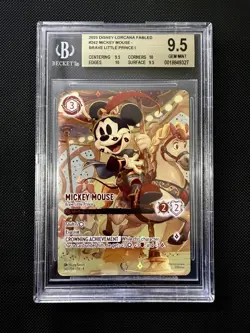 Disney Lorcana Fabled Iconic Mickey Brave Little Prince-Beckett Graded 9.5 Mint - Image 1