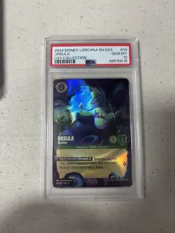 2024 DISNEY LORCANA PSA 10 URSULA - DECEIVER D23 EXPO COLLECTION PROMO #03 - Image 1