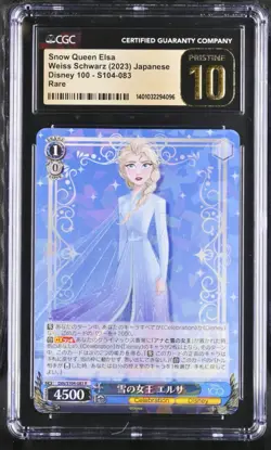 CGC Pristine 10 Snow Queen Elsa S104-083 Weiss Schwarz Disney 100 Japanese - Image 1