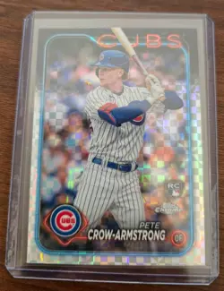 2024 Topps Chrome - Pete Crow-Armstrong #16 X-Fractor (RC) - Image 1
