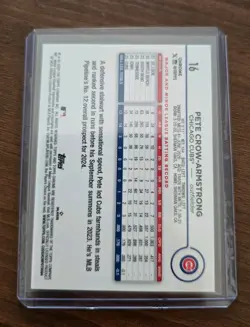 2024 Topps Chrome - Pete Crow-Armstrong #16 X-Fractor (RC) - Image 2