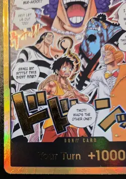 Don!! Card (Gold Alternate Art) Impel Down OP16 The Time Of Battle One Piece CCG - Image 4