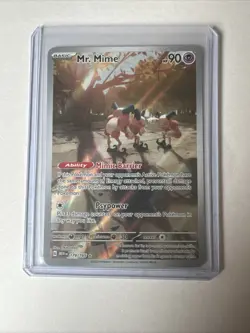 Mr. Mime 179/165 SV: 151 Holo Full Art Illustration Rare Pokemon TCG Card - NM - Image 1