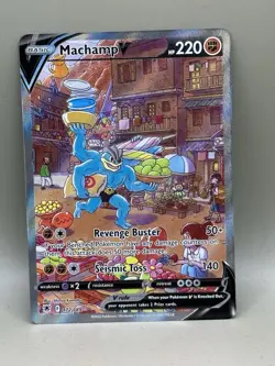 Pokemon Machamp v Alt Full Art Holo Card #172/189 Swsh10 Astral Radiance - Image 3