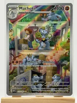 Machoke 177/165 Sv: Scarlet & Violet 151 Illustration Rare Full Art Pokemon Card - Image 1