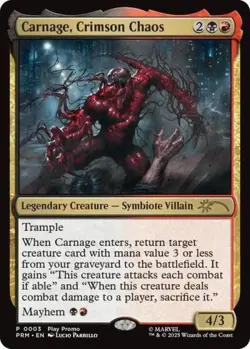 Carnage, Crimson Chaos - Near Mint MTG Promos: Play - Image 1