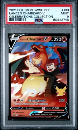 Lance's Charizard V *PSA 9* SWSH133 SWSH: Sword & Shield Promo Cards Holo - Image 2