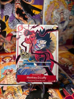 One Piece Monkey.D.Luffy ST01-012 3rd Anniversary English Card NM/M Clean - Image 1