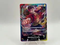One Piece Card Game Monkey.D.Luffy Rainbow Leader Promo English NM - Image 1