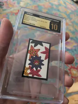 CGC 10 PRISTINE Starmie & Staryu 2013 JPN Pokemon Hanafuda October Playing Card - Image 3